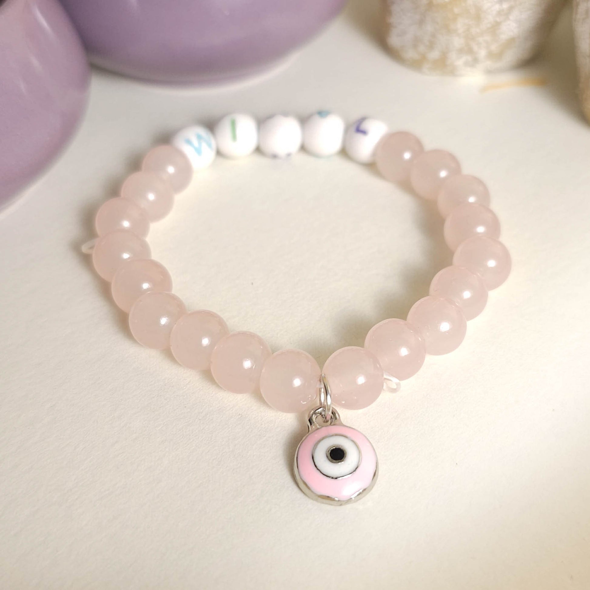 Personalized Name Bracelet with Charm