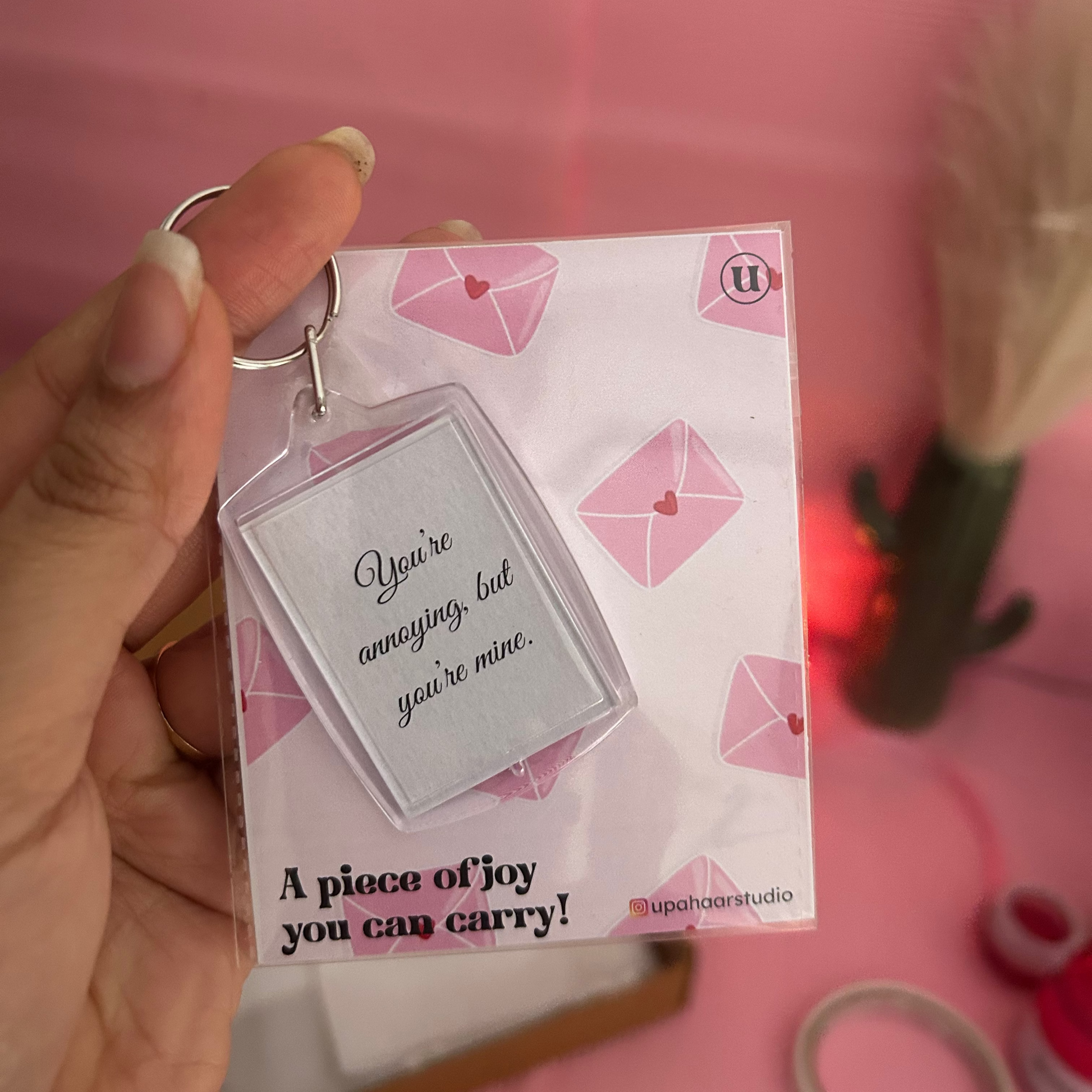 Personalised Photo/Message keychain