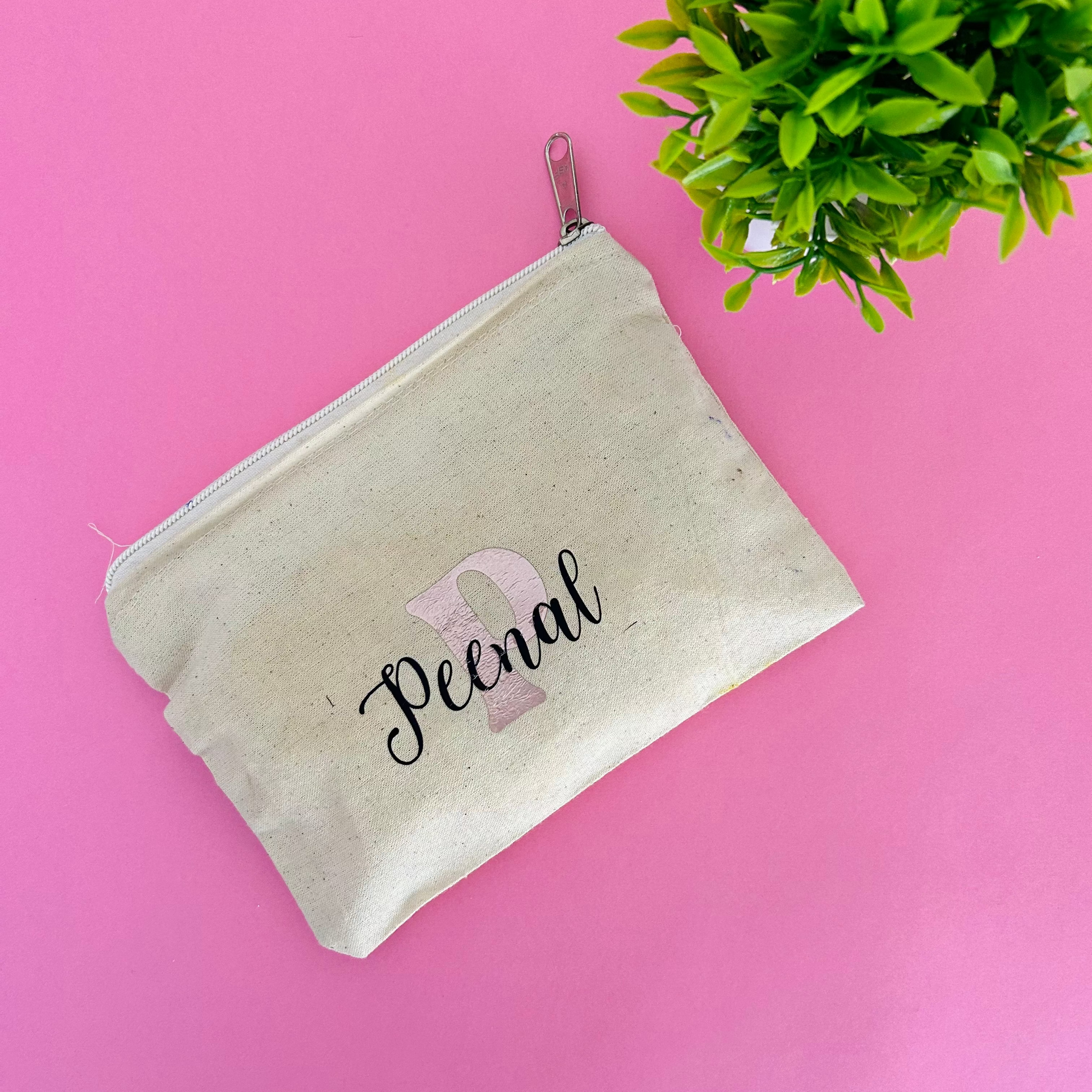 Personalized Canvas Pouch