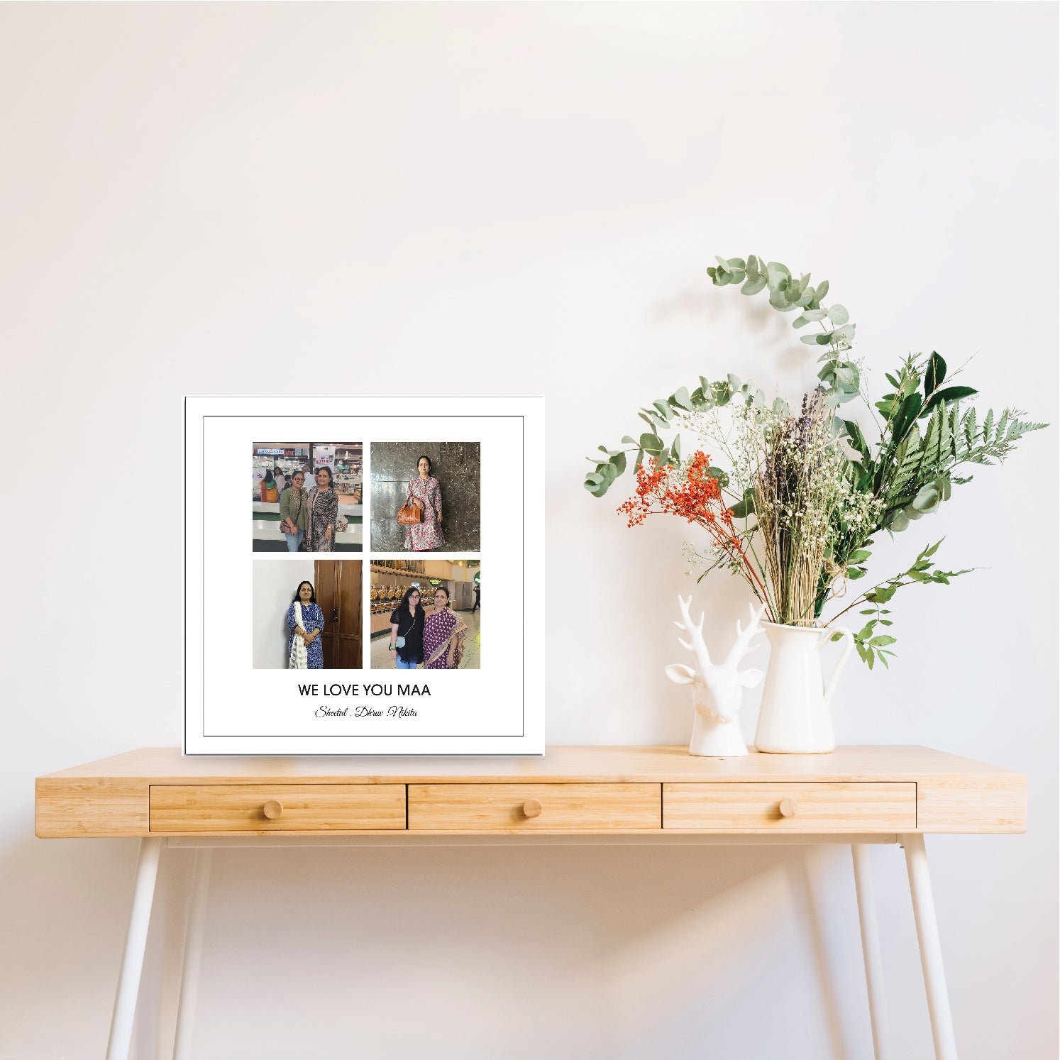 We Love you  Maa Frame - personalised