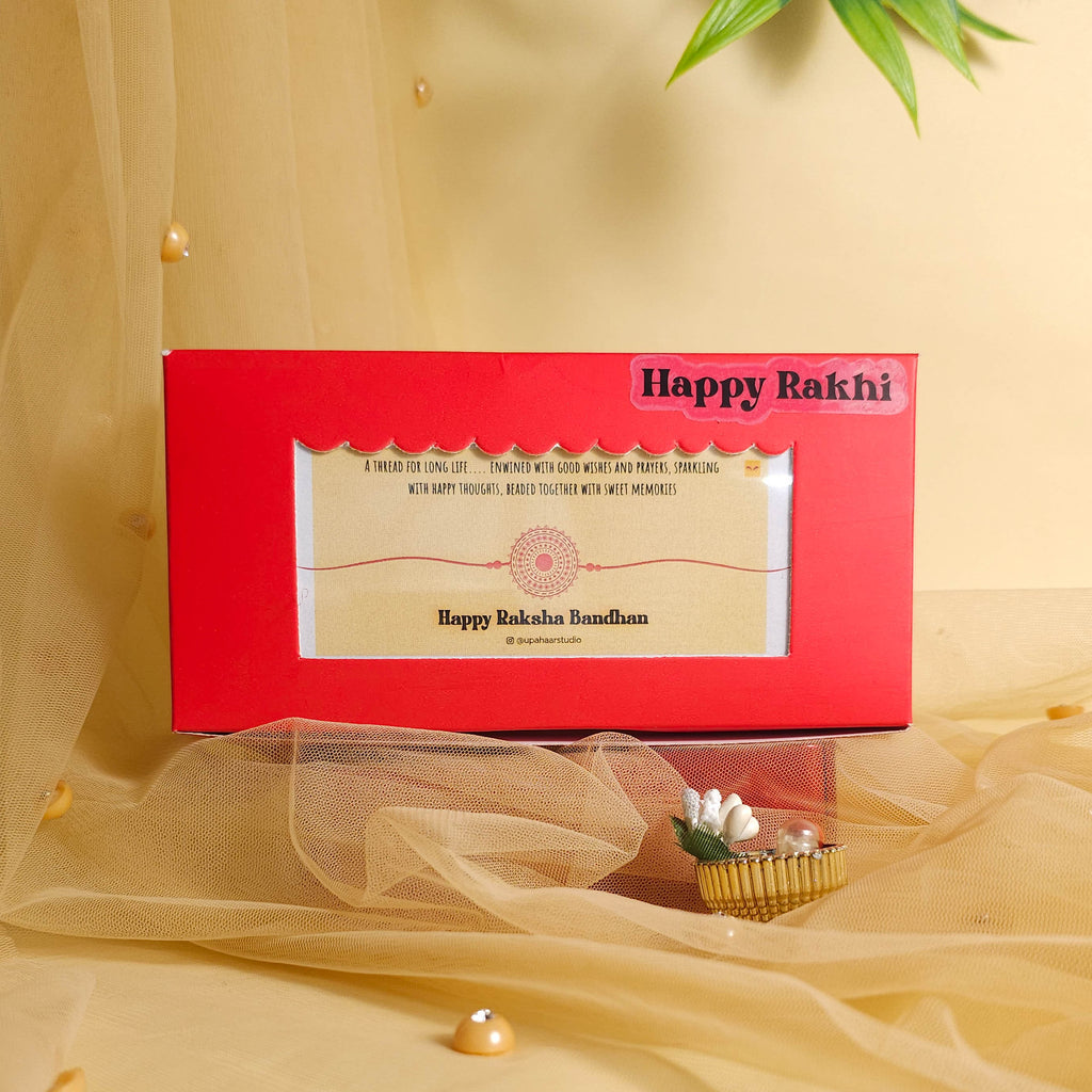 Stone Studded Couple Rakhi