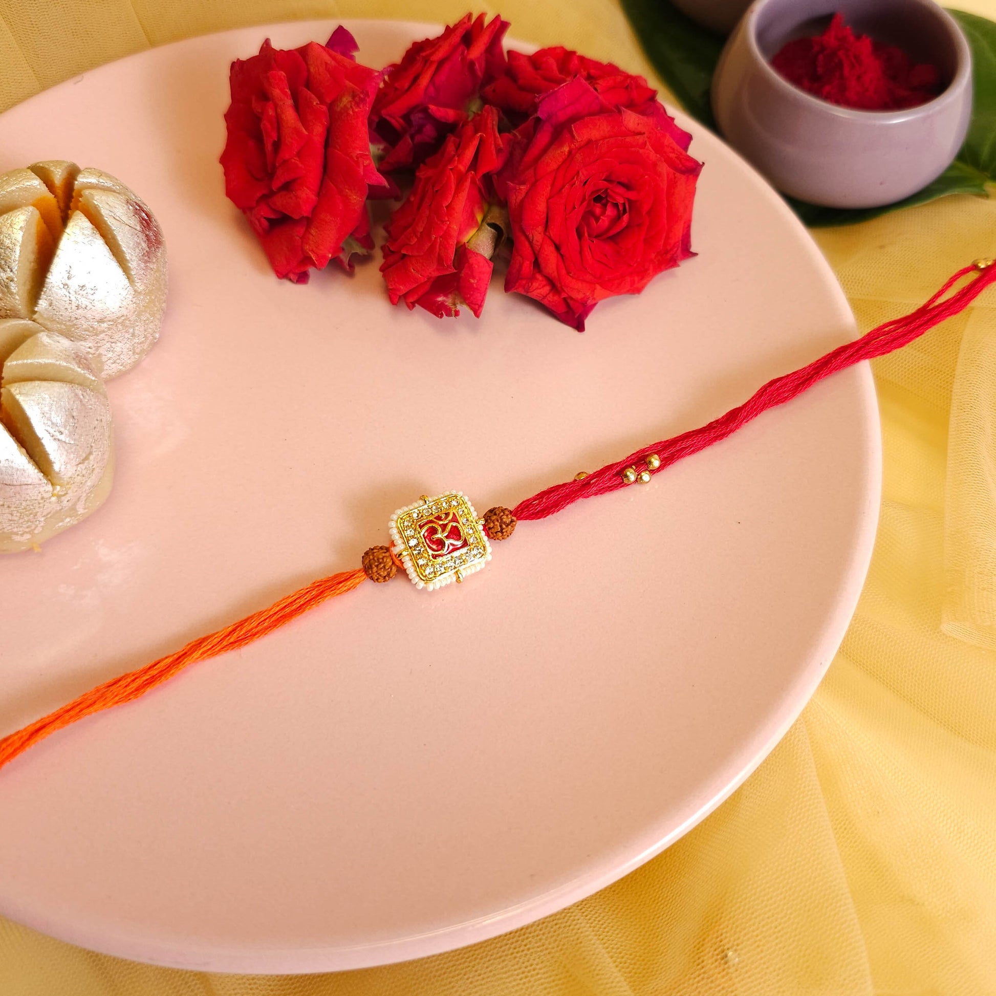 Rakhi - OM and Rudrakash