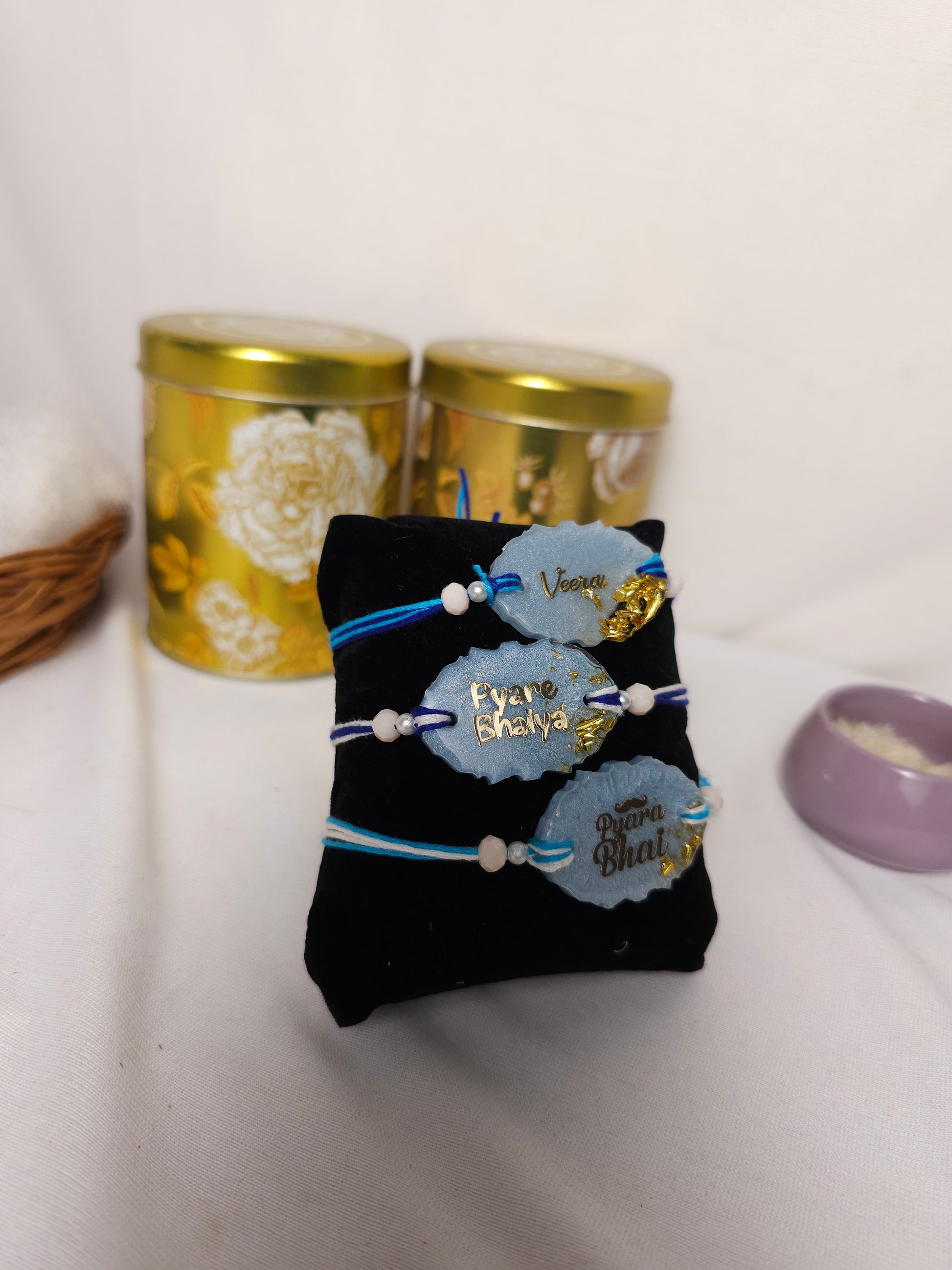 Resin Rakhi Set of 3