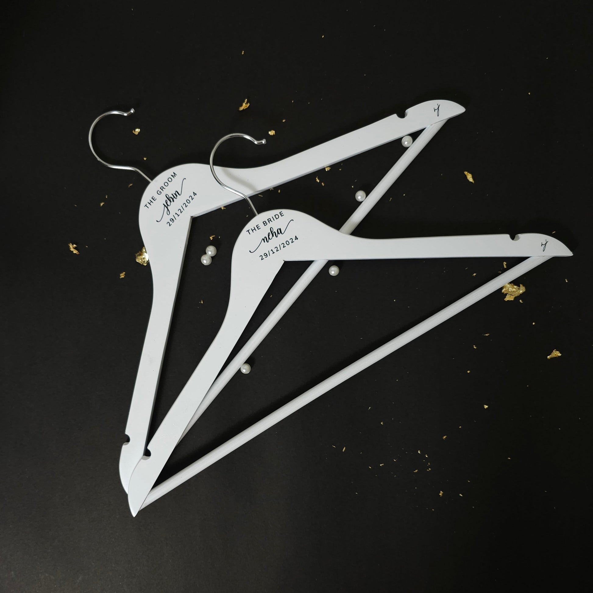 Personalised Bride and Groom Hangers
