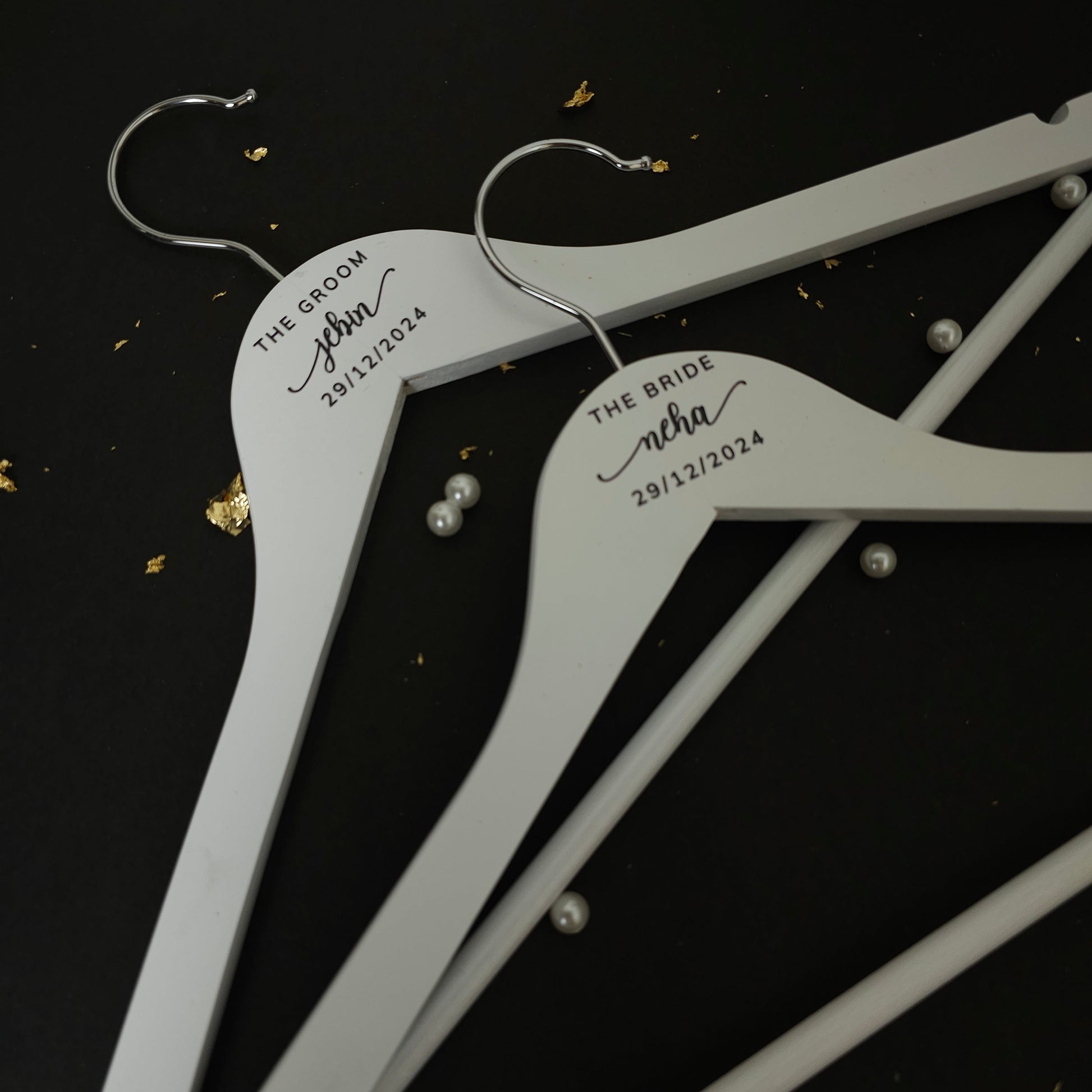 Personalised Bride and Groom Hangers