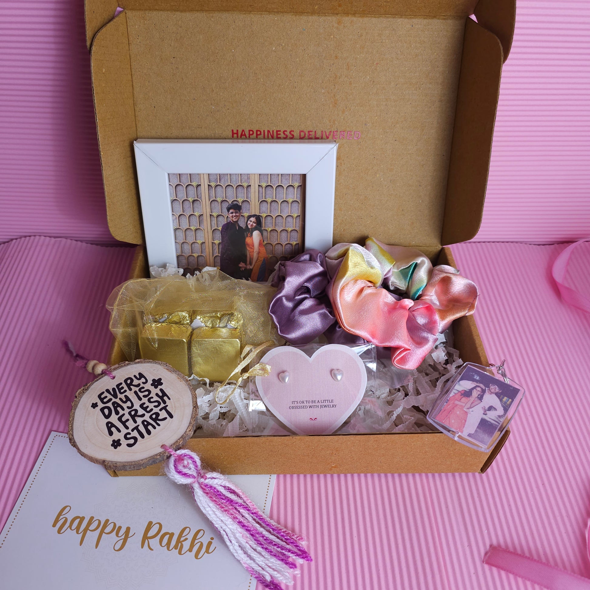Mini Rakhi Hamper for sister | Personalized Hamper