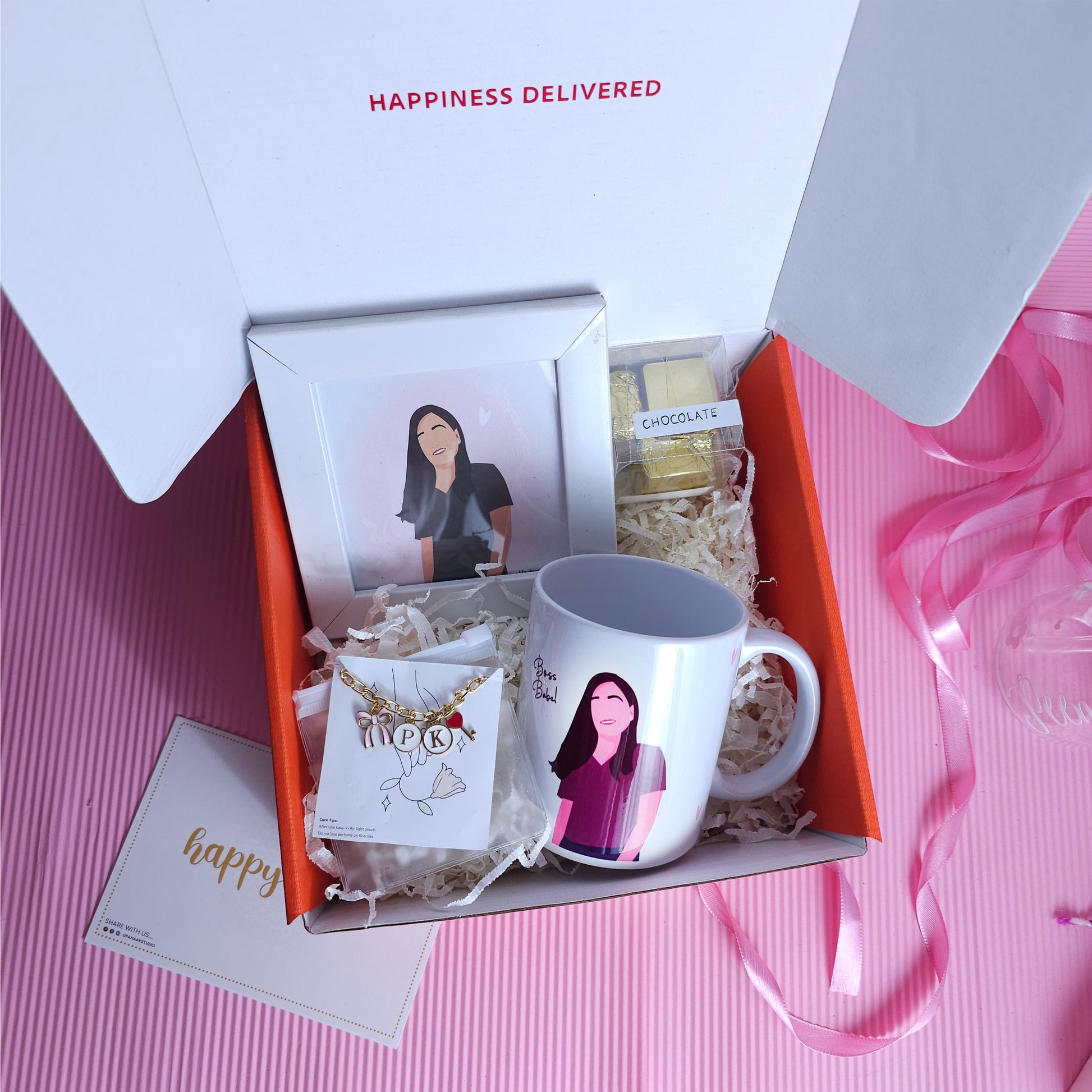Illustration hamper box for sister | Personalized box