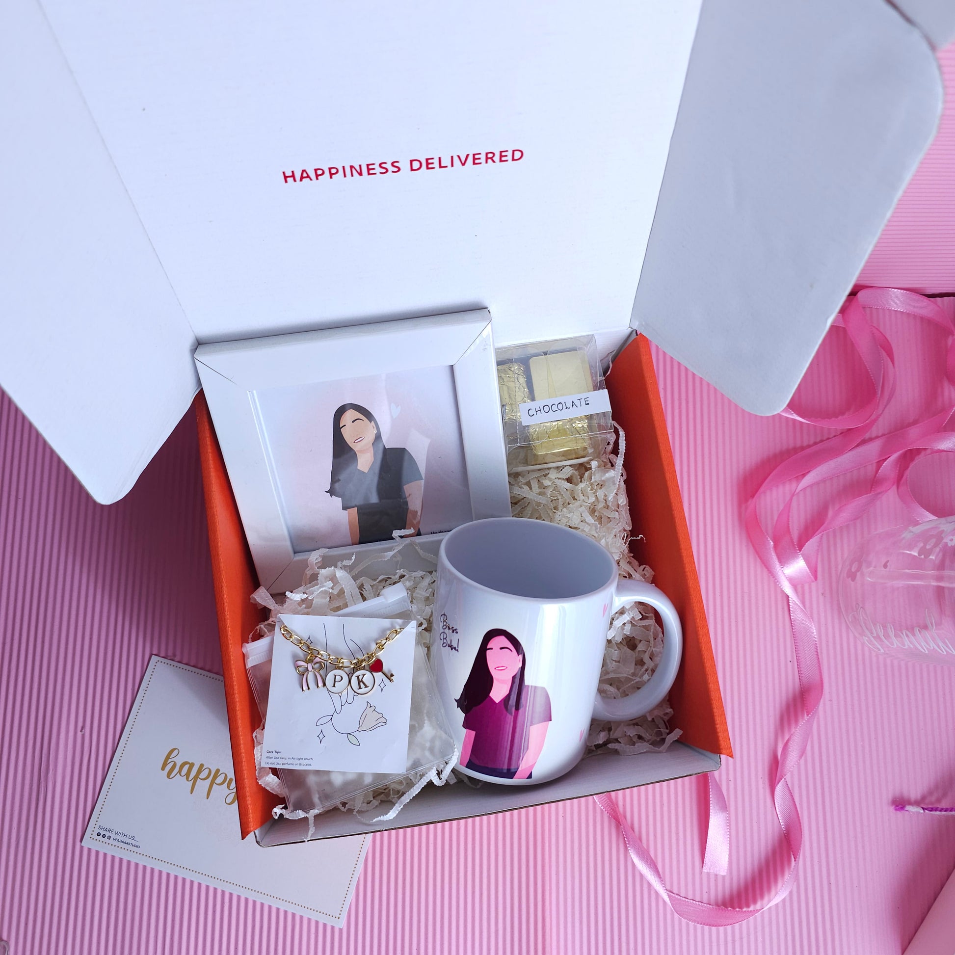 Illustration hamper box for sister | Personalized box