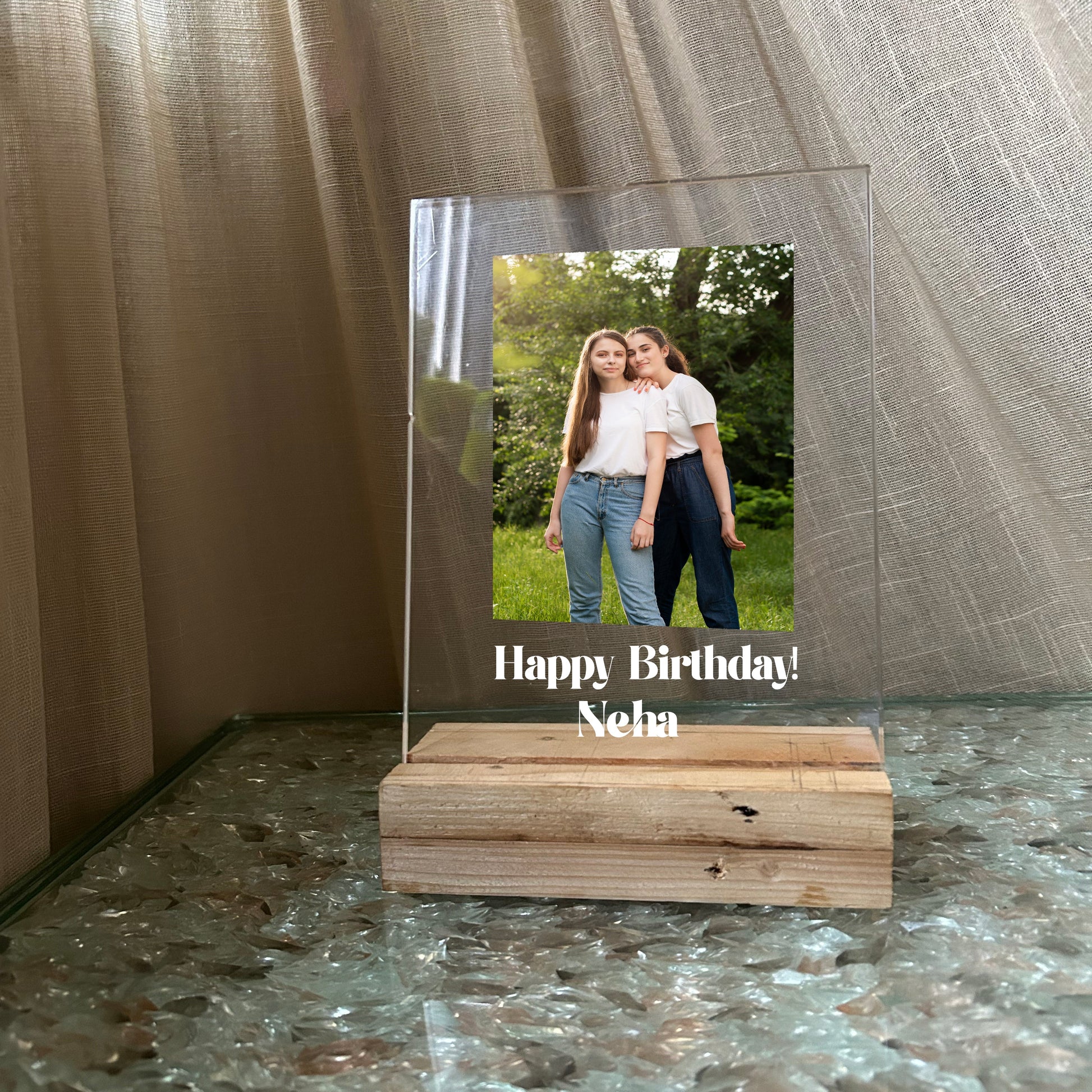Personalised Acrylic Frame with stand
