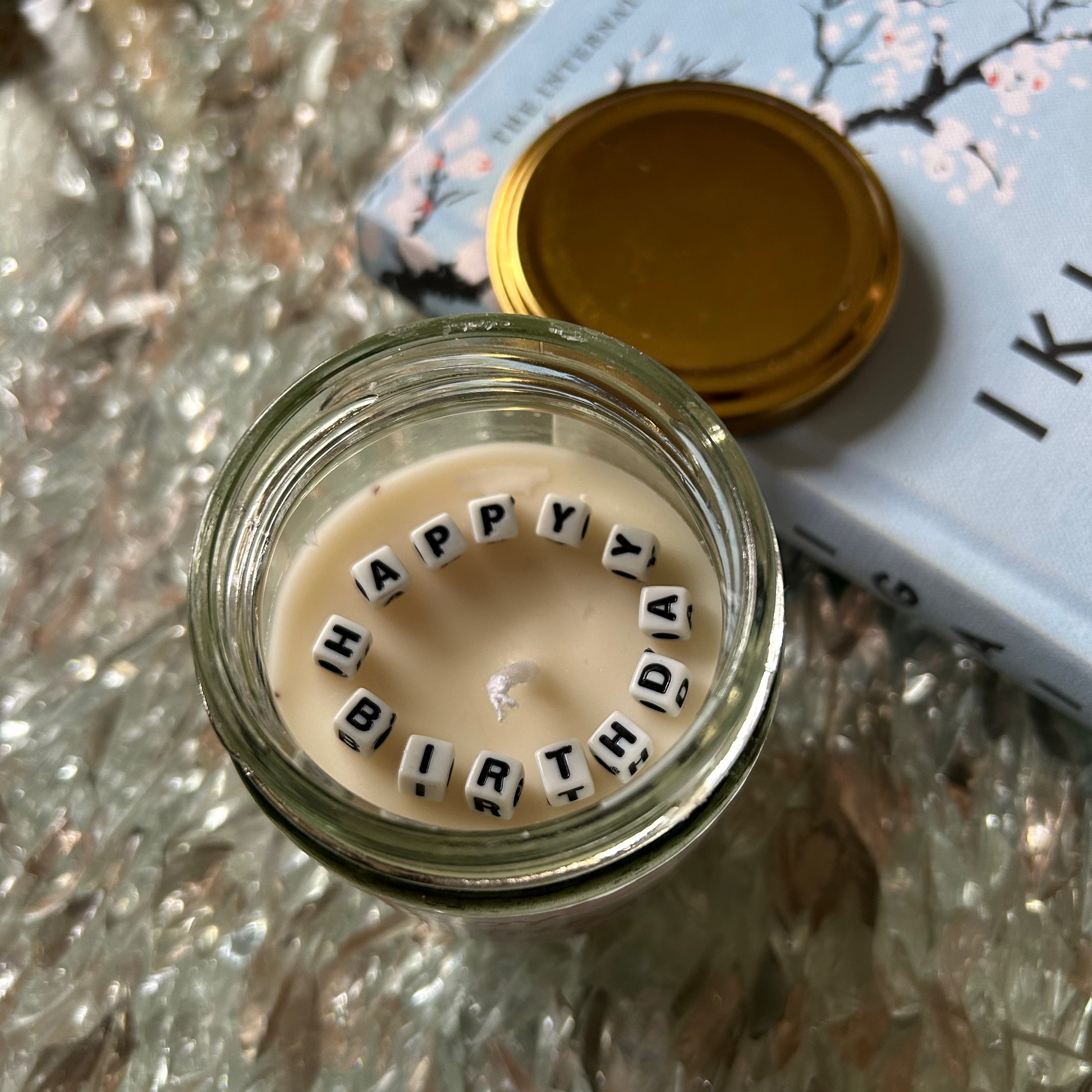 Personalized Message Candle