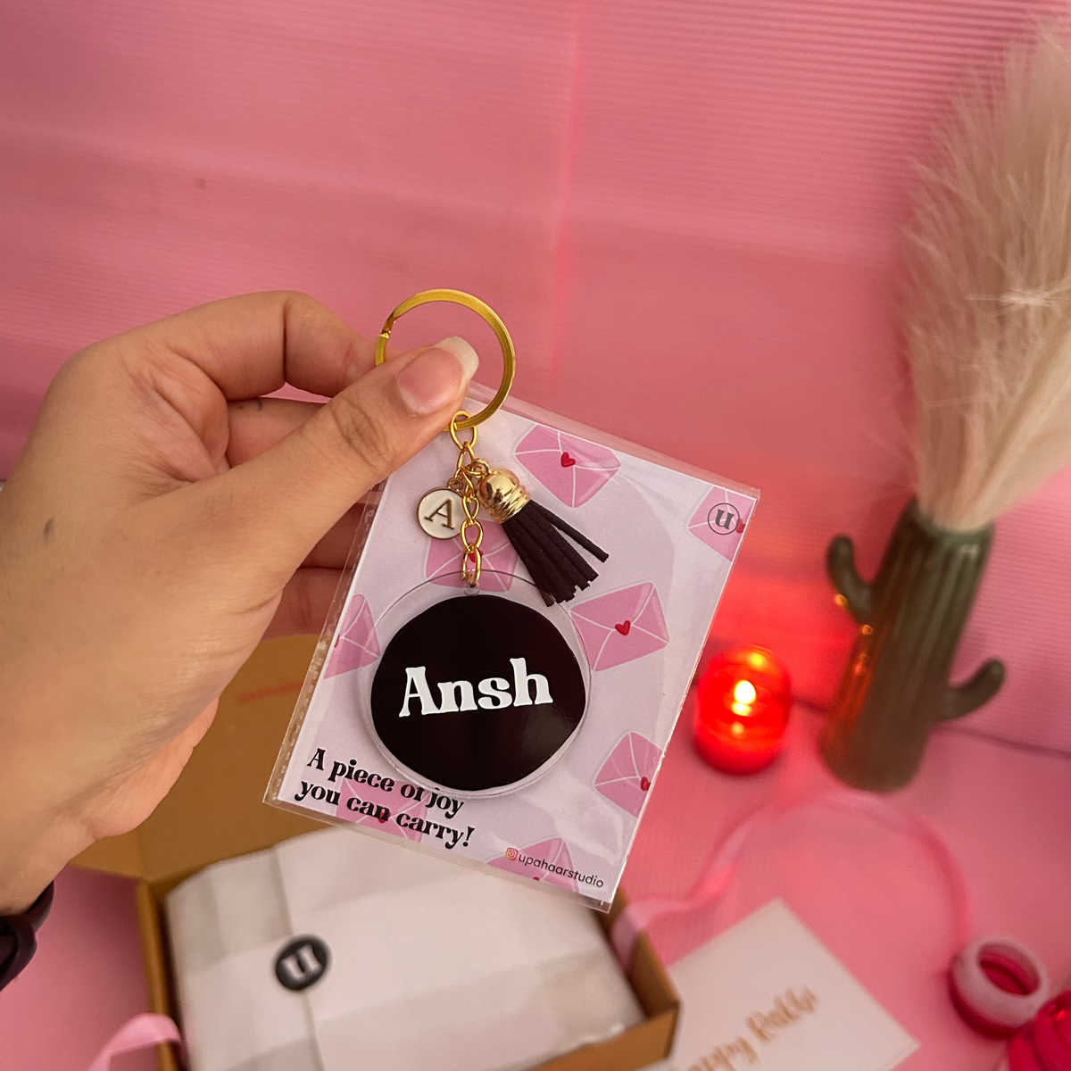 Personalised Charm Name Keychain