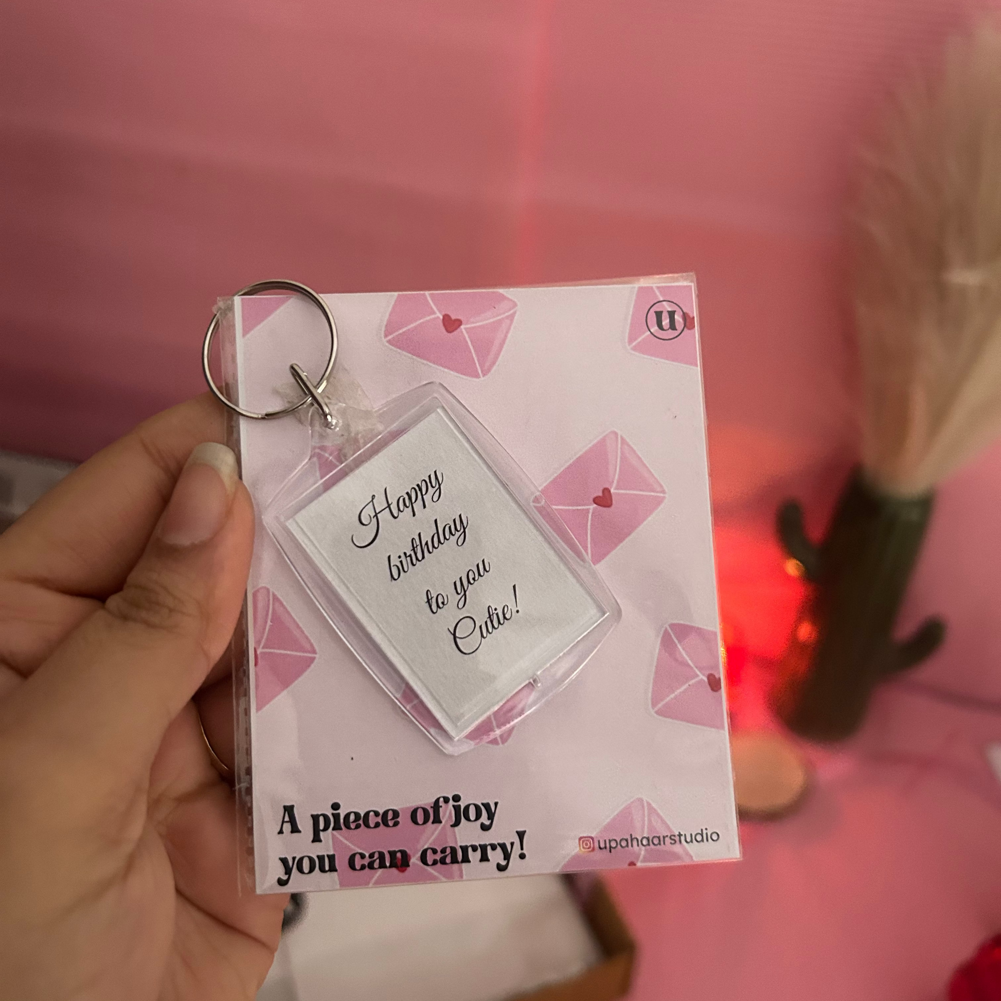 Personalised Photo/Message keychain