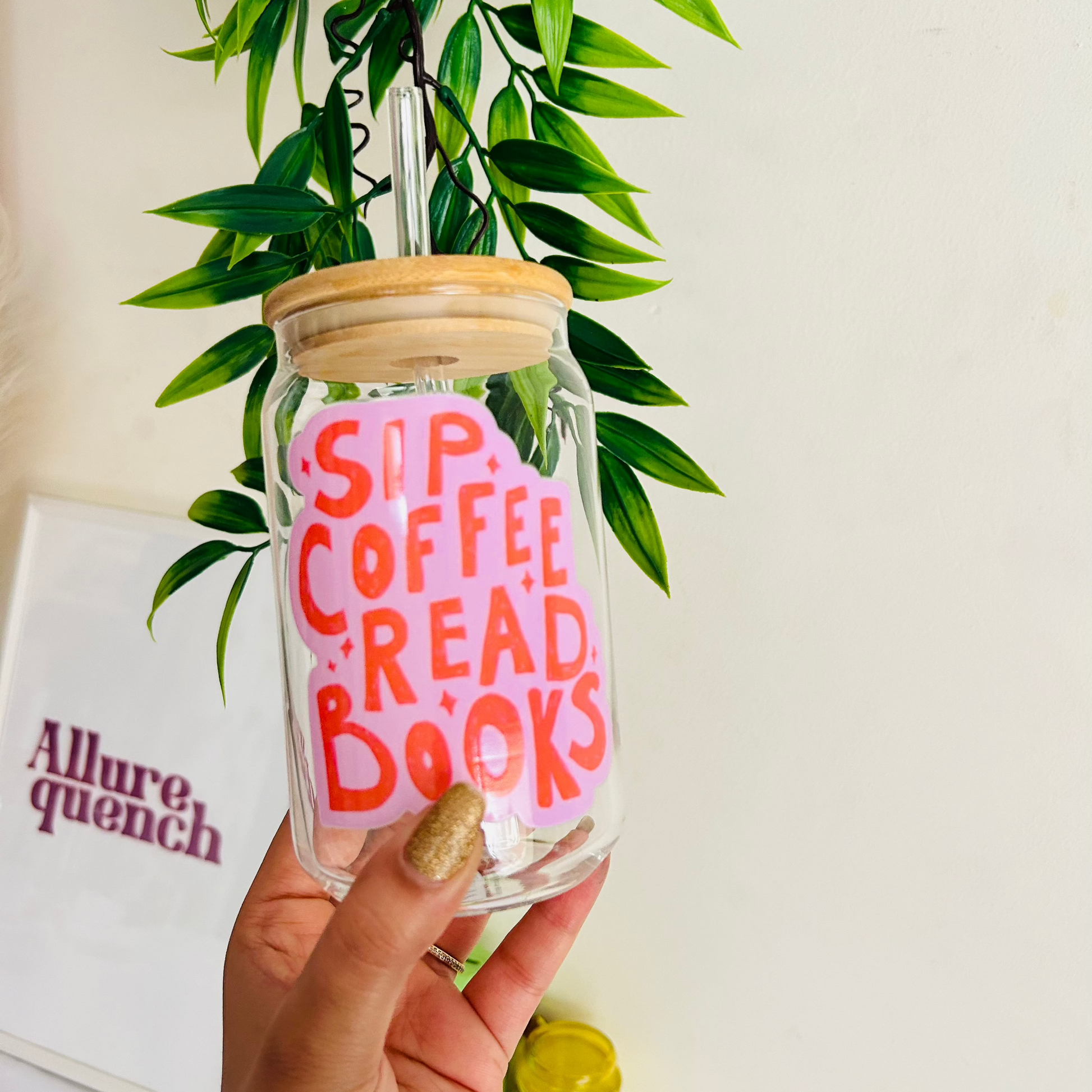 sip coffee read books sipper