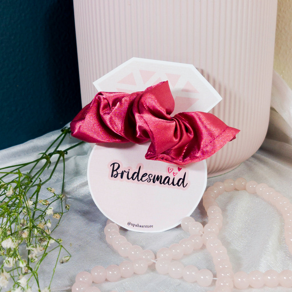 Scrunchie with Bridesmaid card